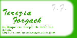 terezia forgach business card